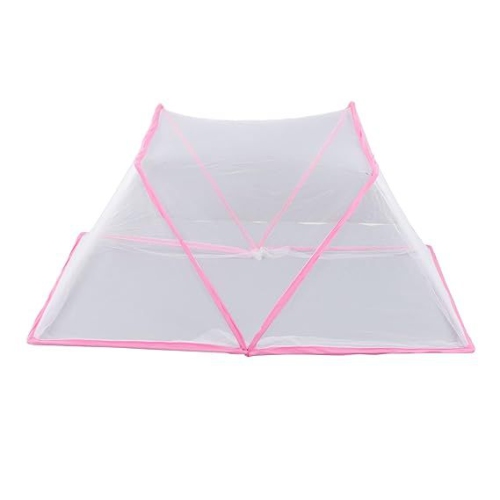 Classic Mosquito Net Baby Mosquito Net | Bottomless Net for Infants, for Safe & Easy Use | Ensures Your Baby's Safe Sleep -Pink