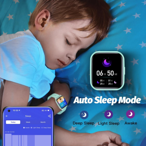 Kids Smart Watch for Girls Boys, Smart Watch Gifts for 4-16 Years Old with Sleep Mode Multiple Sports Modes Pedometer Birthday Gift for Boys Girls