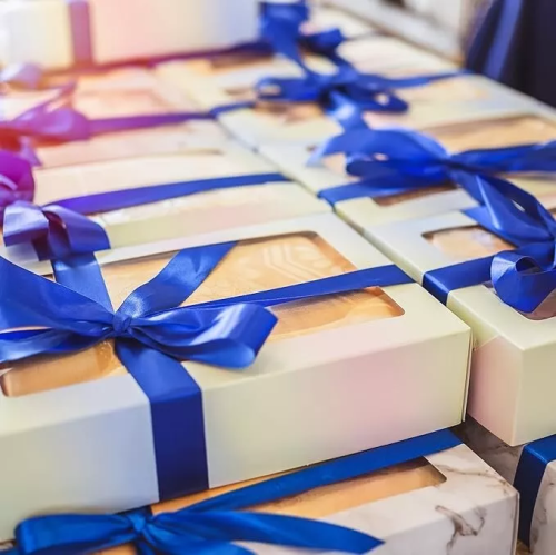 5 Pack Satin Ribbon Polyester Satin Ribbons for Gift Wrapping, DIY Crafts ,Weddings Invitations ,Flower Bouquet ,Home Decor -BLUE