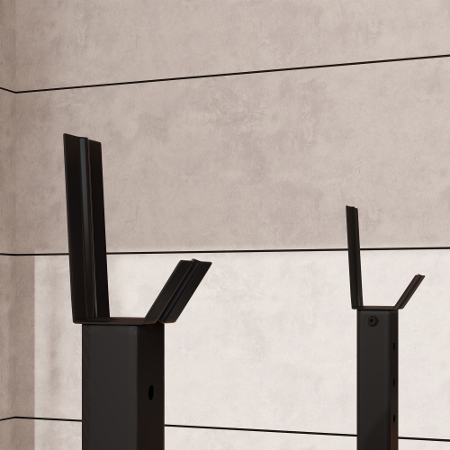 Banc de musculation Soozier avec support de musculation, banc de flexion pour les flexion des jambes, banc d'entraînement incliné ou plat pour le