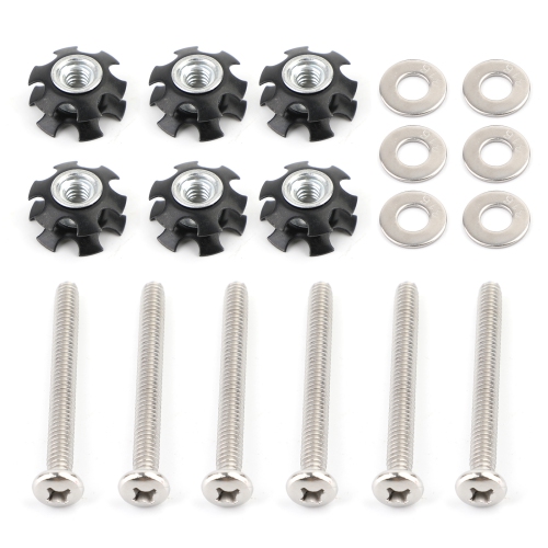 Set of 6 RV LADDER REPAIR KIT nuts Stainless Bunk Motorhome Parts Camper Trailer Coach