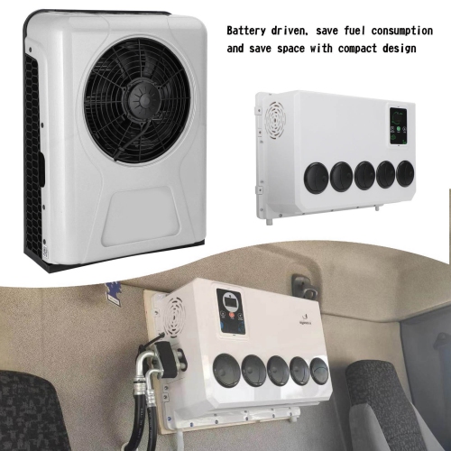 12V 12000 BTU Truck Cab RV Air Conditioner Split AC Fits Semi Trucks Bus Caravan