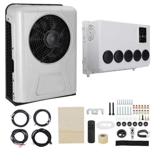 12V 12000 BTU Truck Cab RV Air Conditioner Split AC Fits Semi Trucks Bus Caravan