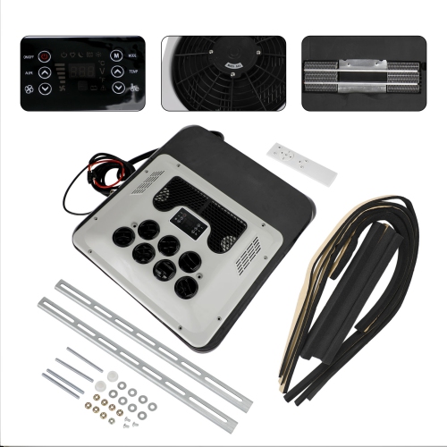 Climatiseur de VR Pompe à chaleur Camper Camper Climatiseur de toit sans conduit Chauffage/refroidissement