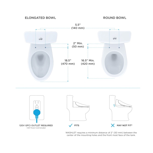 TOTO SW3046#01 S500E Electronic Bidet Toilet Cleansing, Instantaneous Water, EWATER Deodorizer, Warm Air Dryer, and Heated Seat, Elongated