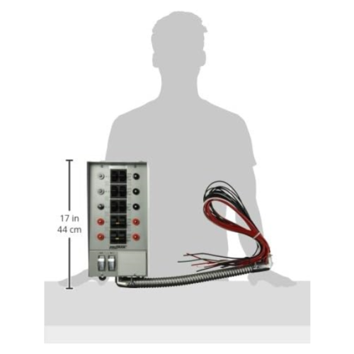 Commutateur de transfert intérieur Pro/Tran 30 A 30310&nbsp;A de Reliance Controls pour génératrices jusqu'à 7&nbsp;500 watts de fonctionnement