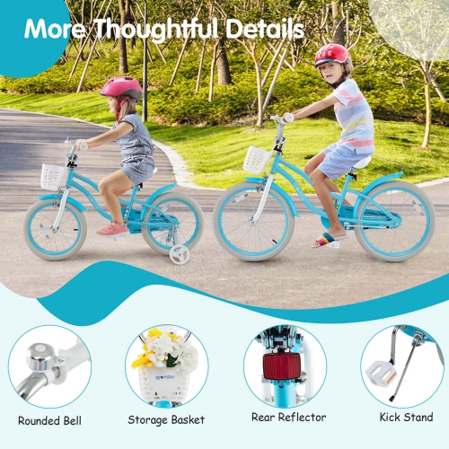 Prorider 20" Kids Bike with Height Adjustable Handlebar & Seat Hand Brake & Coaster Brake