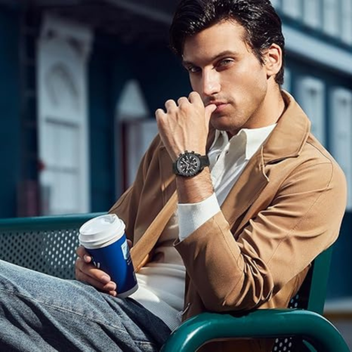 Mens Watches/Montre Homme Chronograph Analog Quartz Waterproof Wrist Watch for Men Business Casual Sport Date Dress Watch with Leather/Stainless