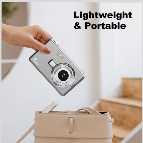 MAKATA Kid's 4K Digital Camera and Video Recorder 48MP 16X Zoom 1080P HD Vlogging Point and Shoot Camera 32GB Memory Card, Gift for Kids, Teens,