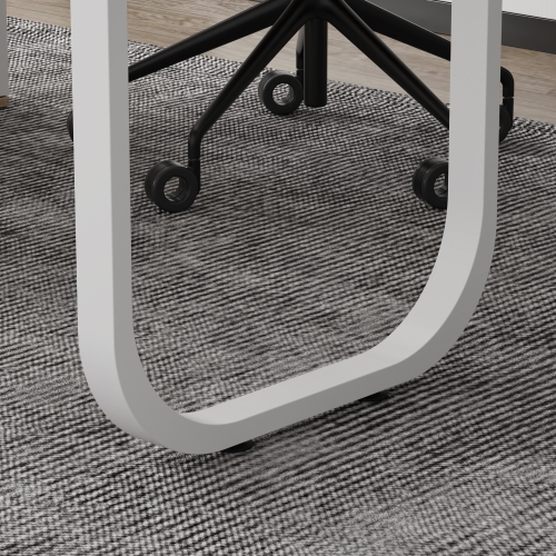 Homsee Modern L-Shaped Desk with Storage Shelves and Drawers, Computer Desk with Open Shelving for Home Office, White and Oak