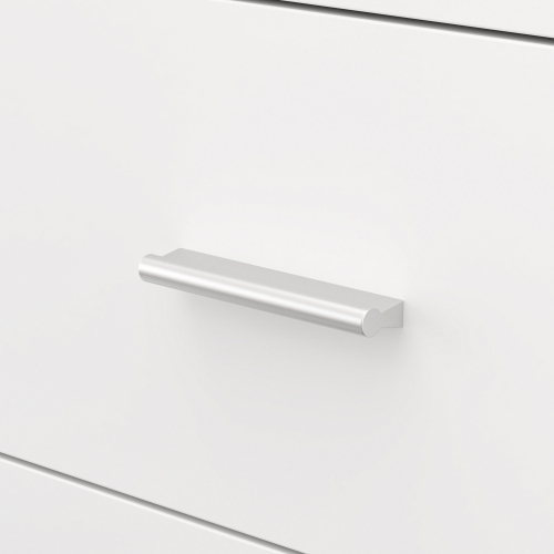 Homsee Modern L-Shaped Desk with Storage Shelves and Drawers, Computer Desk with Open Shelving for Home Office, White and Oak