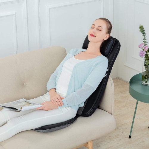 Snailax Back Massager with Heat,Rolling Kneading Seat Massager & Massage Chair Pad - 296
