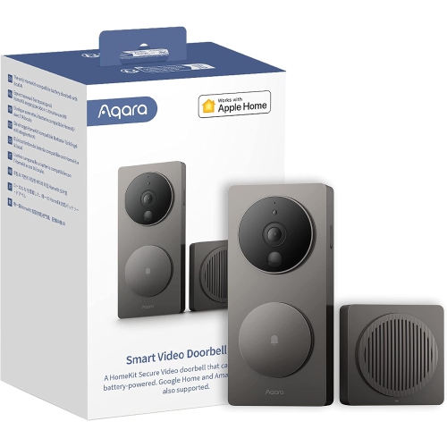 AQARA  Refurbished(Excellent)- Video Doorbell G4 (Chime Included)- In Gray