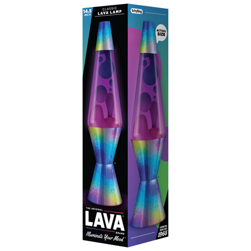 Lava Lite 14.5" Chameleon Colour Shift Lava Lamp - Purple/Pink