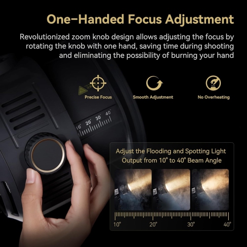 Remis à neuf - Objectif de mise au point à fresnel RA-F150 de SmallRig pour imprimantes monochromes de LED