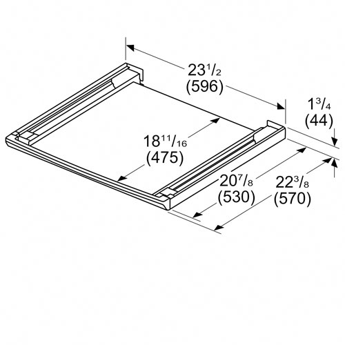 Bosch Stacking Kit with Pull-Out Shelf (WTZ27500UC)