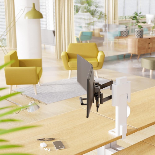 Ergotron TRACE Desktop Dual Monitor Mount - White -