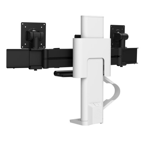Ergotron TRACE Desktop Dual Monitor Mount - White -