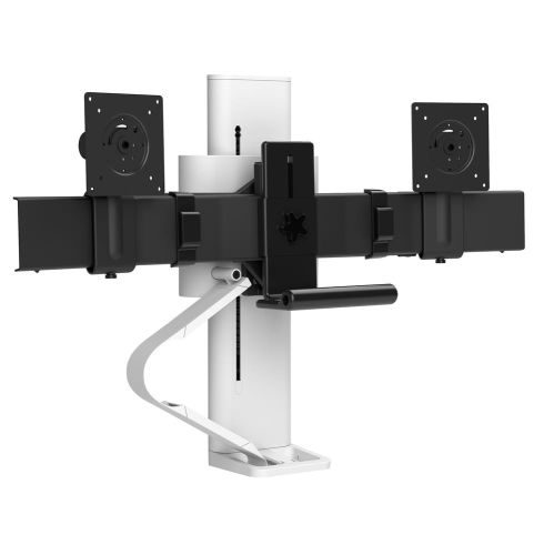 Ergotron TRACE Desktop Dual Monitor Mount - White -