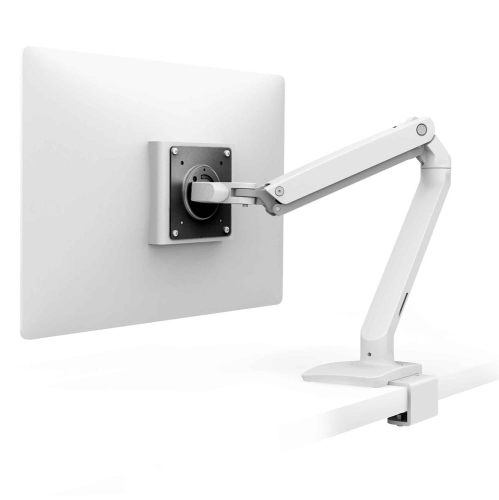 Ergotron MXV Desk Monitor Arm with Under Mount C-Clamp - White -