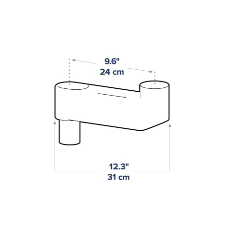 Ergotron CareFit Combo Short Extender - White -