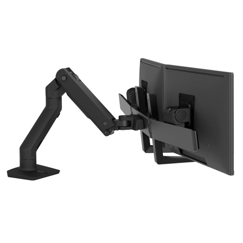 Ergotron HX Desk Dual Monitor Arm - Matte Black -