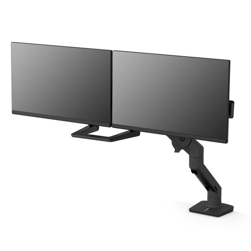Ergotron HX Desk Dual Monitor Arm - Matte Black -