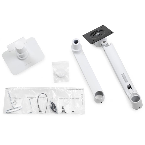 Ergotron LX Desk Monitor Arm with Low-Profile Clamp - White -