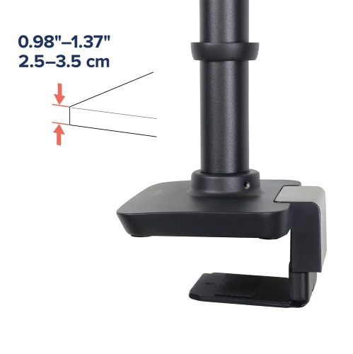Ergotron LX Desk Monitor Arm with Low-Profile Clamp - Matte Black -