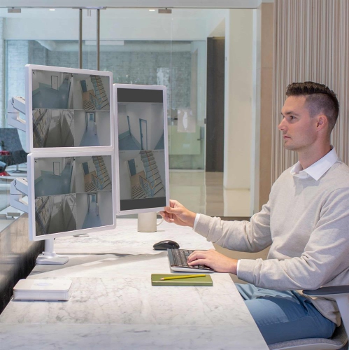 Ergotron LX Arm, Extension and Collar Kit - White -