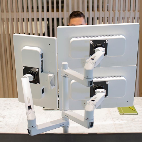 Ergotron LX Arm, Extension and Collar Kit - White -