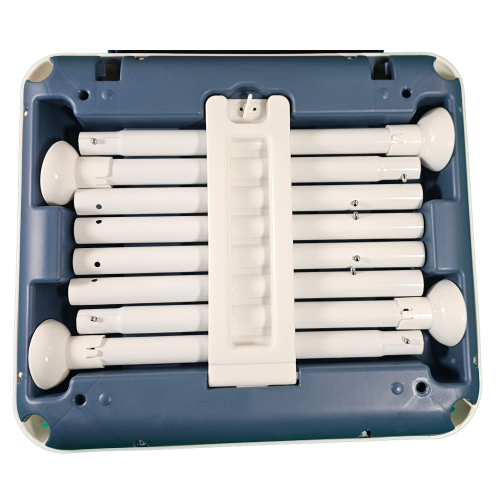 7 in 1 Multi-function baby folding wheels baby feeding high chair Blue