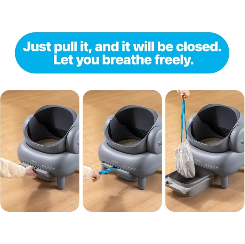 Neakasa Replaced Waste Bags-2 Rolls, Cat Litter Waste Receptacles Bags for M1 Open-Top Self-Cleaning Cat Litter Box