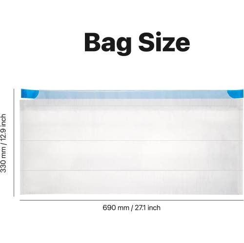 Neakasa Replaced Waste Bags-2 Rolls, Cat Litter Waste Receptacles Bags for M1 Open-Top Self-Cleaning Cat Litter Box