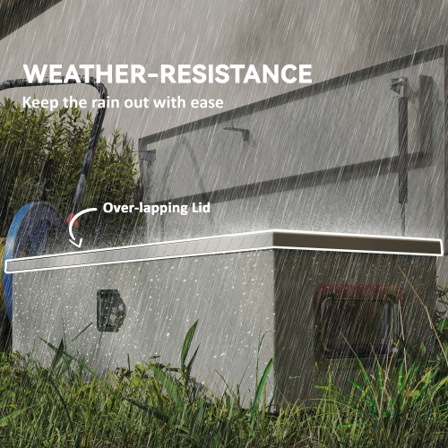 HOMCOM Heavy Duty Aluminum Truck Bed Tool Box with Side Handles, Lock and Keys, Diamond Plate Trailer Tongue Box, Chest Box Storage Organizer for