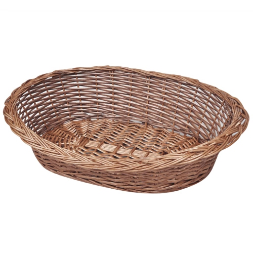 VIDAXL  Willow Dog Basket/pet Bed Natural 50 Cm