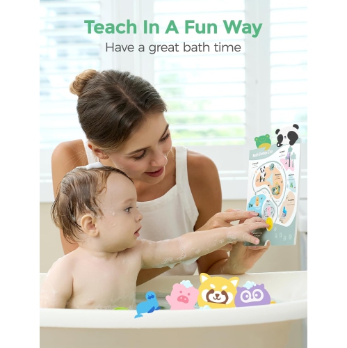 Momcozy Organic Bath Bombs Gift Set, 14 Pcs Bubble Bath Fizzy Balls with 7 Cute Animal Shapes, Natural Essential Oil Bath Bombs for Kids Girls Boys