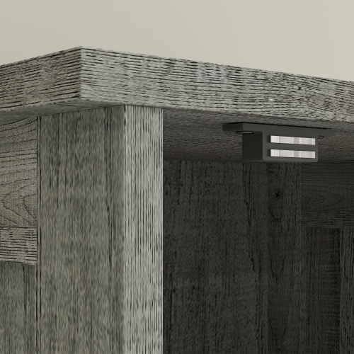 Armoire de rangement de 67&nbsp;po pour salle de bain de HOMCOM avec tiroir, armoire de salle de bain étroite avec portes de grange et tablettes