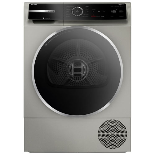 Bosch 800 Series 4.0 Cu. Ft. Heat Pump Electric Dryer - Pearl Steel
