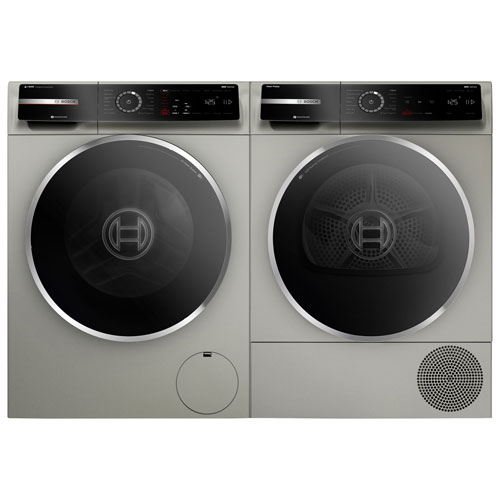Bosch 800 Series 4.0 Cu. Ft. Heat Pump Electric Dryer - Pearl Steel