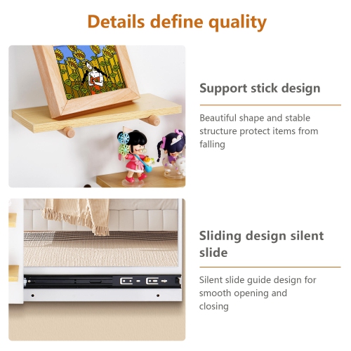 Miroir de chambre 2-en-1 avec tablette coulissante à panneaux perforés, armoire murale avec miroir dissimulé dans l'entrée