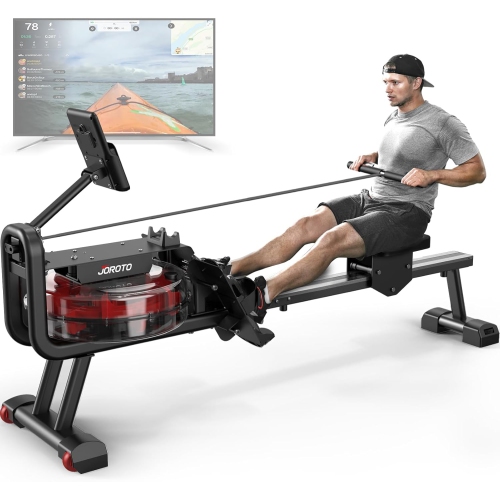 JOROTO MR23 Water Rowing Machine for Home Use, Foldable Rower