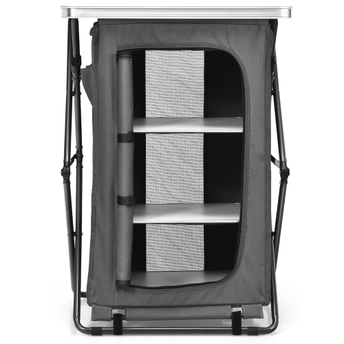 Image 1 de 10.. Armoire de rangement de camping compacte pliante pour armoire de Costway avec sac de taille moyenne