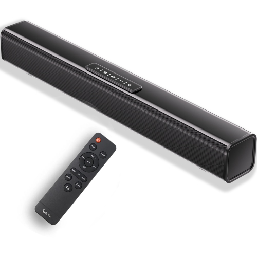 SYLVOX All-in-One Soundbar, 30-Watt 2.0 Channel 4 EQ settings Sound Bar, 12V Soundbar for RV, Camper, with HDMI, USB, Buletooth