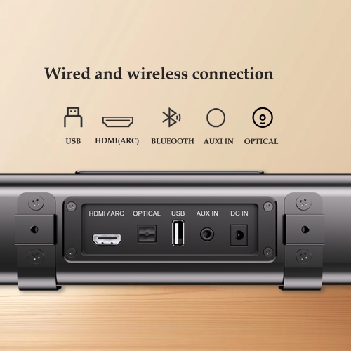 SYLVOX All-in-One Soundbar, 30-Watt 2.0 Channel 4 EQ settings Sound Bar, 12V Soundbar for RV, Camper, with HDMI, USB, Buletooth