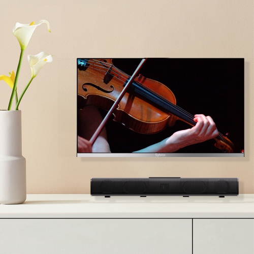 SYLVOX All-in-One Soundbar, 30-Watt 2.0 Channel 4 EQ settings Sound Bar, 12V Soundbar for RV, Camper, with HDMI, USB, Buletooth