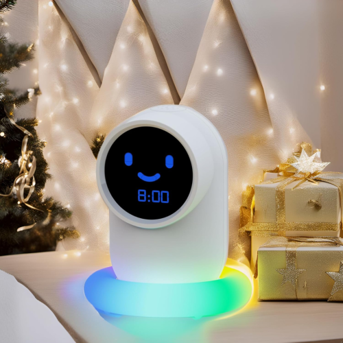 Cute Alarm Clock,Ok to Wake Clock,Alarm Clock for Bedrooms, Alarm Clock with Night LED, Set Sleep/Wake Trainer,NAP time,Sound Machine,Sleep Training