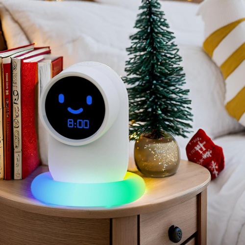 Cute Alarm Clock,Ok to Wake Clock,Alarm Clock for Bedrooms, Alarm Clock with Night LED, Set Sleep/Wake Trainer,NAP time,Sound Machine,Sleep Training