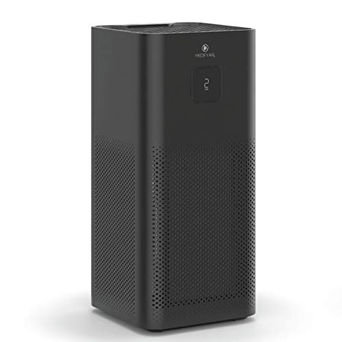 Boîte ouverte - Purificateur d'air MA-50 de Medify avec filtre HEPA véritable 1100&nbsp;pi² Cover H13 - Noir