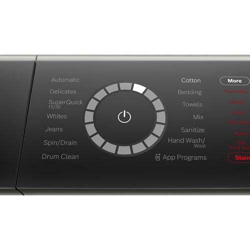 Bosch 800 Series 2.4 Cu. Ft. High Efficiency Compact Front Load Washer - Pearl Steel